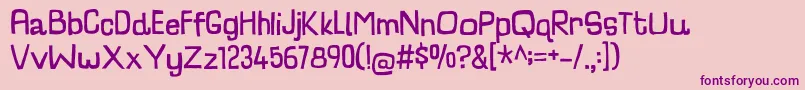 CharlatanDemo Font – Purple Fonts on Pink Background