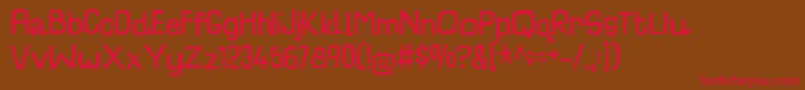 CharlatanDemo Font – Red Fonts on Brown Background