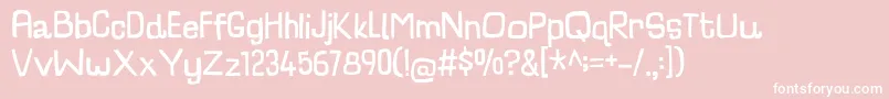 フォントCharlatanDemo – ピンクの背景に白い文字