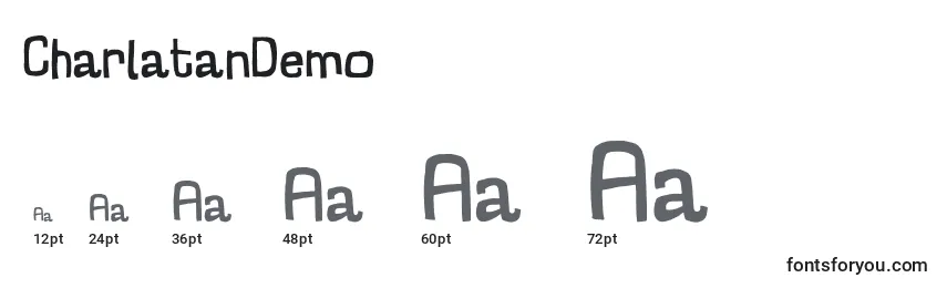 CharlatanDemo Font Sizes