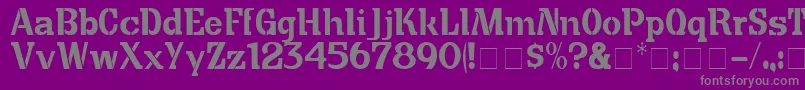 More about CuteCrateDisplaySsi Font CuteCrateDisplaySsi Font – Gray Fonts on Purple Background