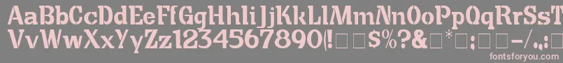 CuteCrateDisplaySsi Font – Pink Fonts on Gray Background