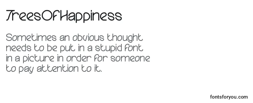 TreesOfHappiness Font