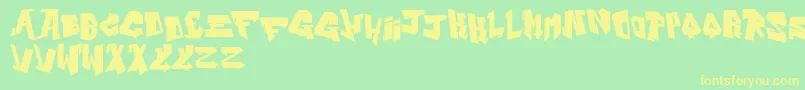Подробнее о шрифте AlphabetBlack Шрифт AlphabetBlack – жёлтые шрифты на зелёном фоне