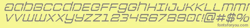 Colonymarineslaserital Font – Gray Fonts on Yellow Background