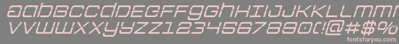 Colonymarineslaserital Font – Pink Fonts on Gray Background