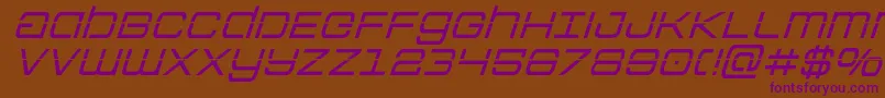 Шрифт Colonymarineslaserital – фиолетовые шрифты на коричневом фоне