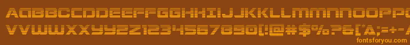 Шрифт Stardustergrad – оранжевые шрифты на коричневом фоне