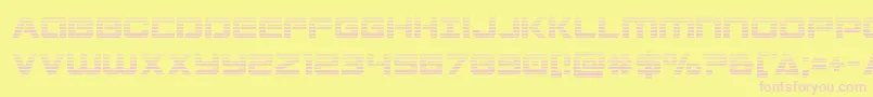 Stardustergrad-fontti – vaaleanpunaiset fontit keltaisella taustalla