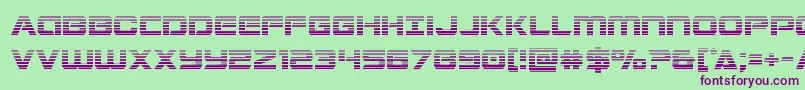 Stardustergrad Font – Purple Fonts on Green Background