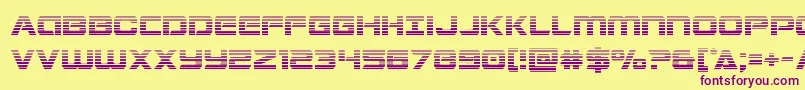 Stardustergrad Font – Purple Fonts on Yellow Background