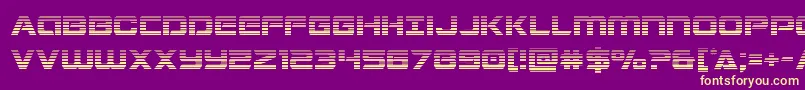 Stardustergrad Font – Yellow Fonts on Purple Background