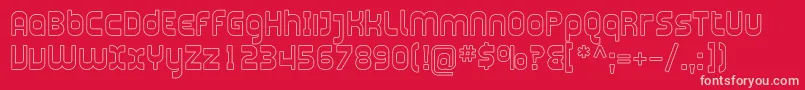 fuente Plasma09 – Fuentes Rosadas Sobre Fondo Rojo