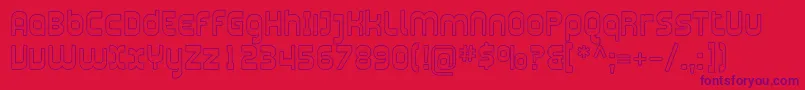 Czcionka Plasma09 – fioletowe czcionki na czerwonym tle