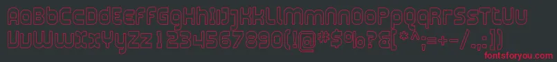 Plasma09 Font – Red Fonts on Black Background