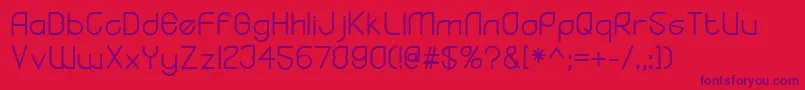 Шрифт YodoRegular – фиолетовые шрифты на красном фоне