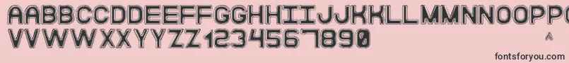 ModernaDiscoSt Font – Black Fonts on Pink Background