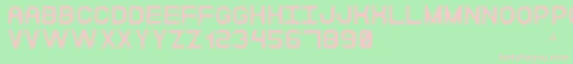 ModernaDiscoSt Font – Pink Fonts on Green Background