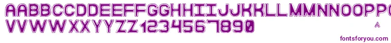 ModernaDiscoSt Font – Purple Fonts on White Background