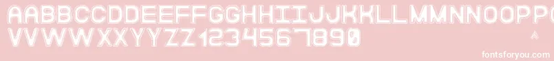 ModernaDiscoSt Font – White Fonts on Pink Background