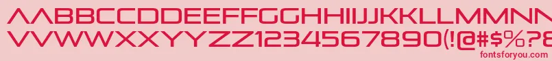 PirulenRg Font – Red Fonts on Pink Background