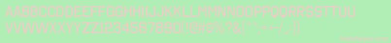 OctinCollegeRg Font – Pink Fonts on Green Background