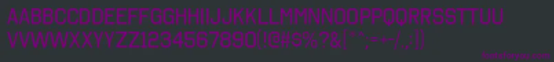 OctinCollegeRg Font – Purple Fonts on Black Background