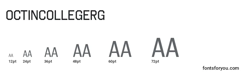 OctinCollegeRg Font Sizes