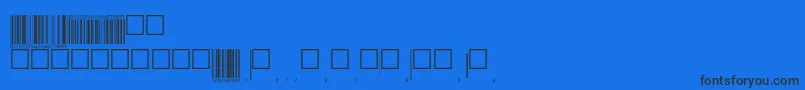 フォントEanp72tt – 黒い文字の青い背景