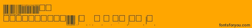 Eanp72tt-Schriftart – Schwarze Schriften auf orangefarbenem Hintergrund