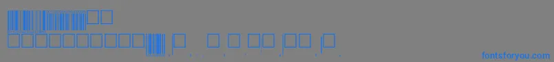 フォントEanp72tt – 灰色の背景に青い文字