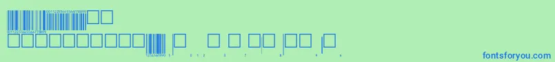 Eanp72tt-fontti – siniset fontit vihreällä taustalla