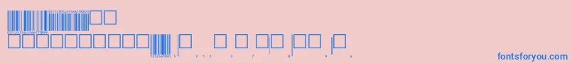 フォントEanp72tt – ピンクの背景に青い文字