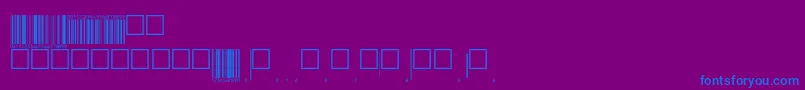 Eanp72tt Font – Blue Fonts on Purple Background