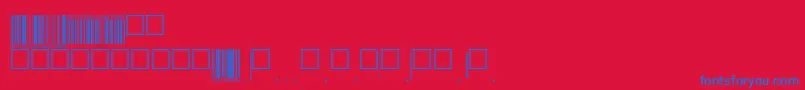 Eanp72tt-fontti – siniset fontit punaisella taustalla