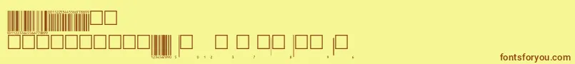 Eanp72tt-fontti – ruskeat fontit keltaisella taustalla