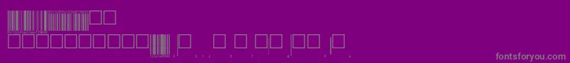 Eanp72tt-fontti – harmaat kirjasimet violetilla taustalla
