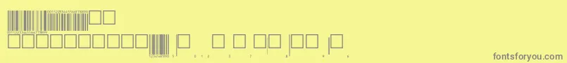 フォントEanp72tt – 黄色の背景に灰色の文字