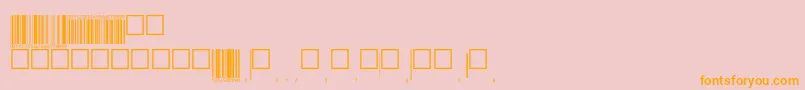 Eanp72tt-Schriftart – Orangefarbene Schriften auf rosa Hintergrund