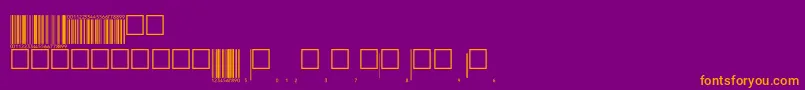 Eanp72tt-Schriftart – Orangefarbene Schriften auf violettem Hintergrund