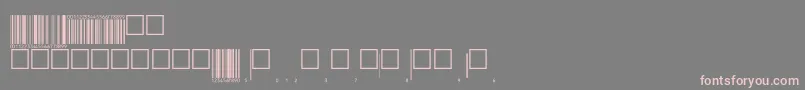 フォントEanp72tt – 灰色の背景にピンクのフォント