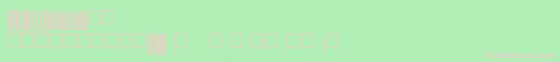 フォントEanp72tt – 緑の背景にピンクのフォント