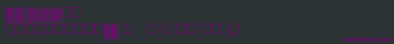Шрифт Eanp72tt – фиолетовые шрифты на чёрном фоне