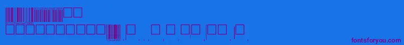 Eanp72tt-Schriftart – Violette Schriften auf blauem Hintergrund