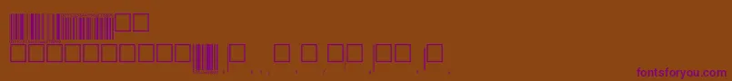 Eanp72tt-fontti – violetit fontit ruskealla taustalla