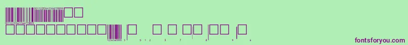 Eanp72tt Font – Purple Fonts on Green Background