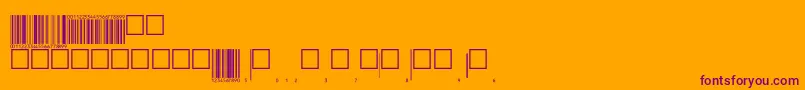 Шрифт Eanp72tt – фиолетовые шрифты на оранжевом фоне