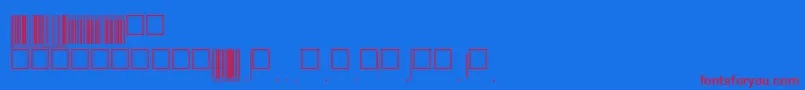 フォントEanp72tt – 赤い文字の青い背景