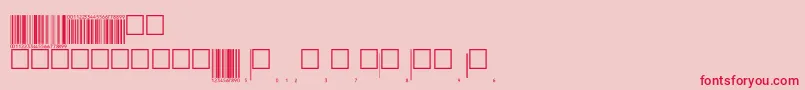 Шрифт Eanp72tt – красные шрифты на розовом фоне