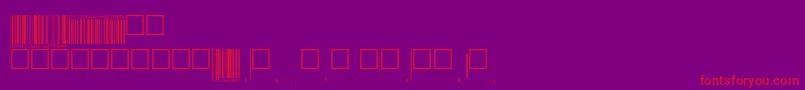 フォントEanp72tt – 紫の背景に赤い文字